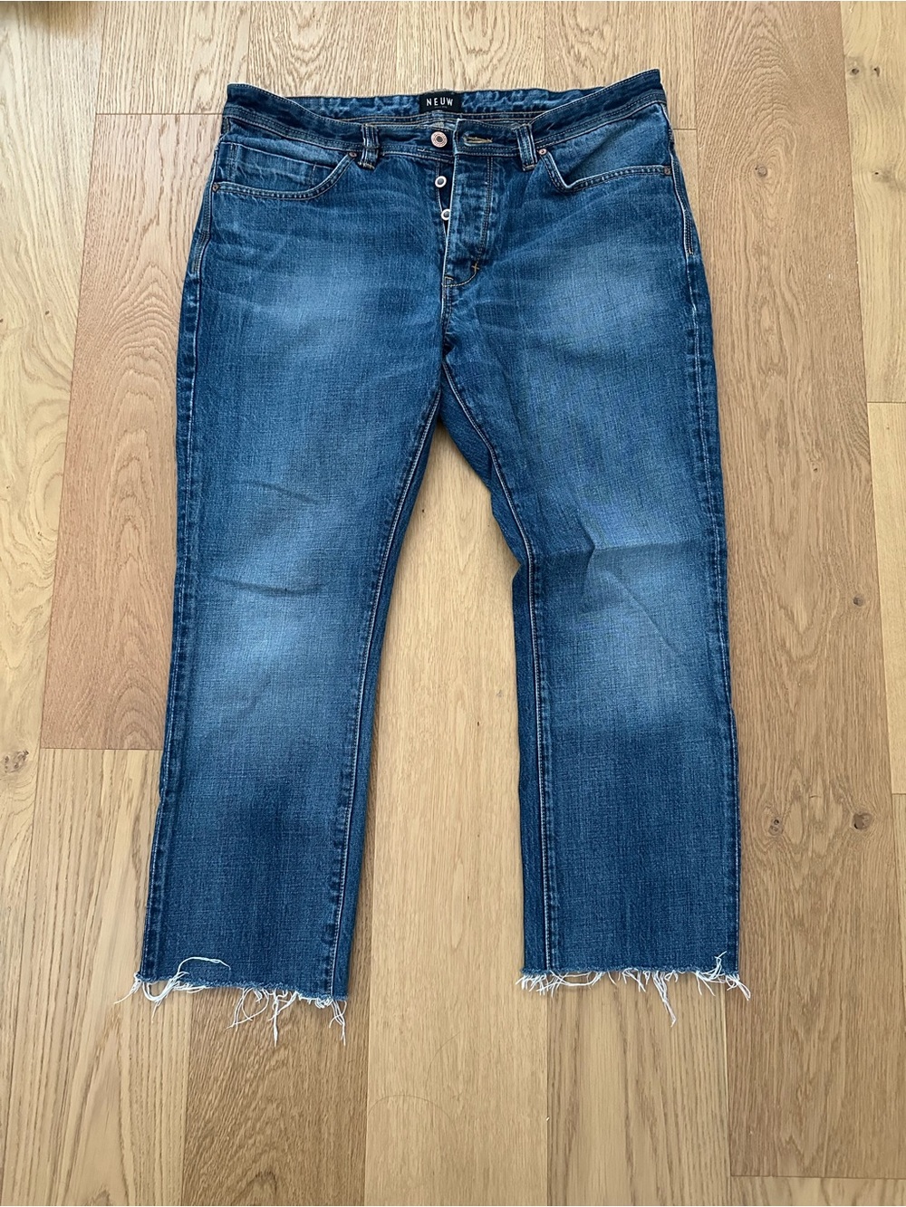 Neuw Lou Slim jeans 36 denim Levi’s nudie raw hem
